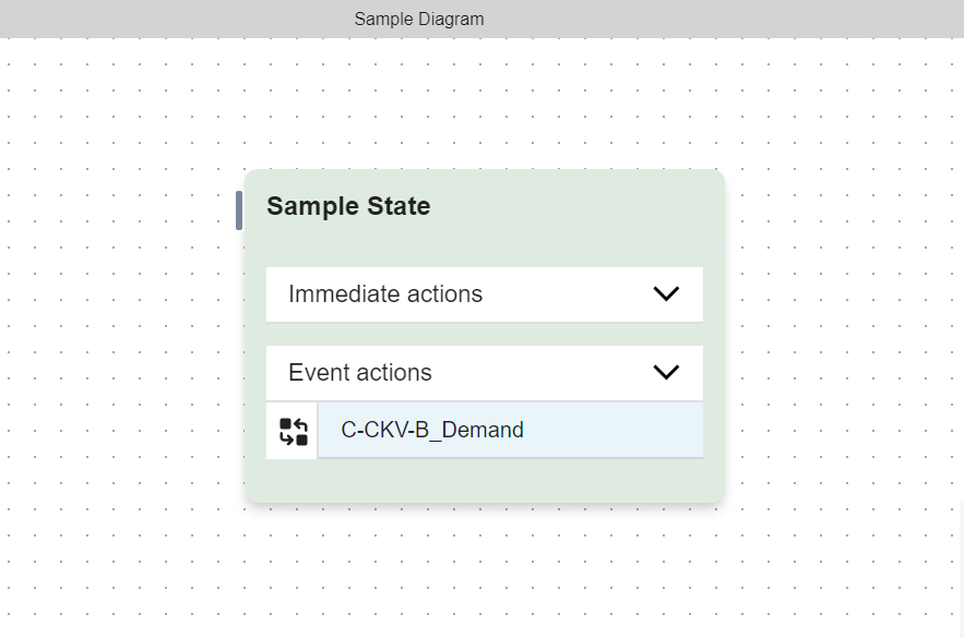 Removing an Action in a State Step 2