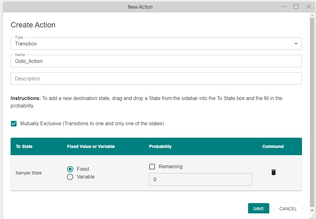 Add a State to an Action 2