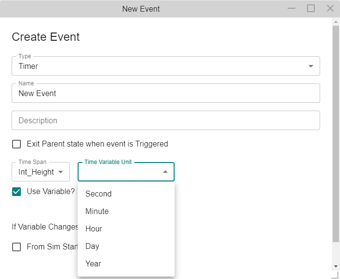 Timer Variable Options 2